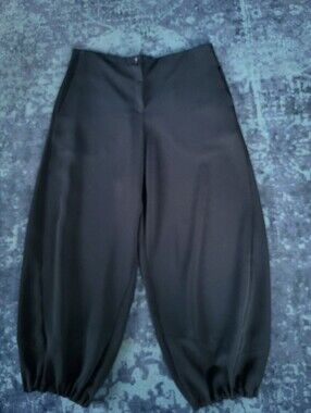 Oska Size 5 (14 16) Black Balloon Pants Designer Dress Pockets